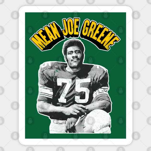 Mean Joe Greene Retro Football Fan Design Mean Joe Sticker